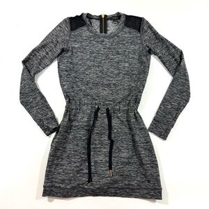 Alala Weekender Mini Dress Long Sleeve Grey Athleisure